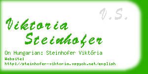 viktoria steinhofer business card